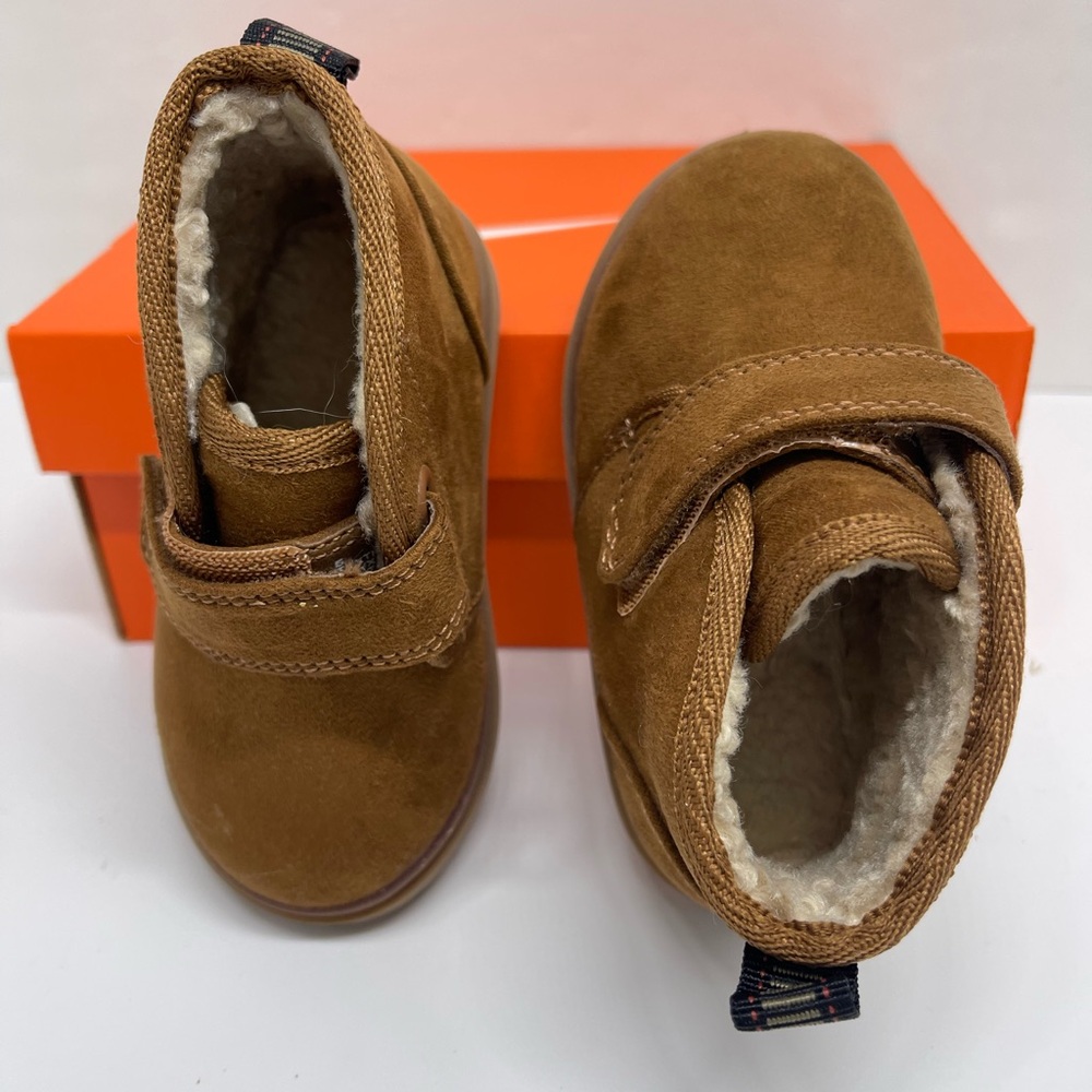 Kat & Jack Brown Kids Shoes with Velcro Strap - Picture 12 of 16